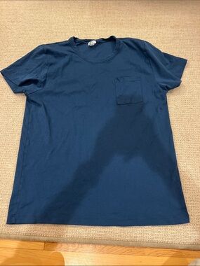 Men's Lake Navy Pocket Crewneck T-Shirt